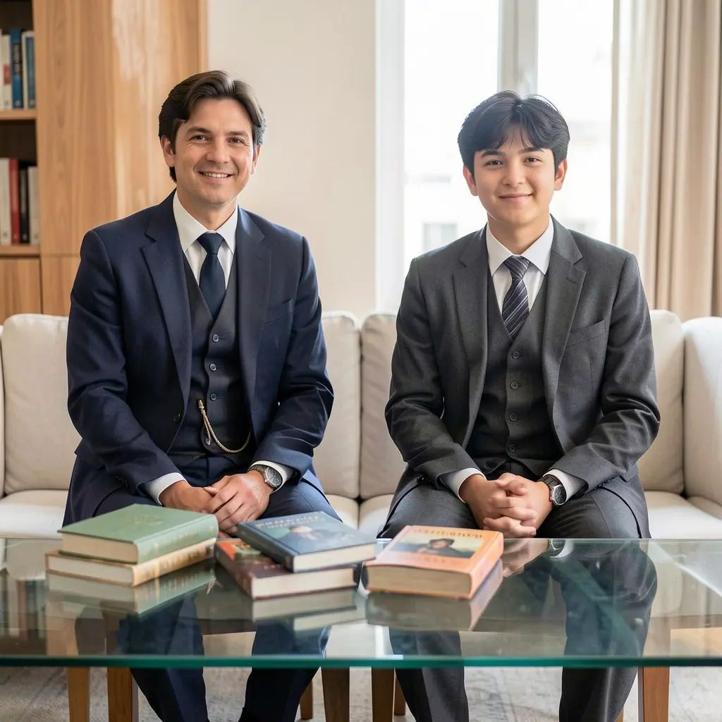 English tutor and student