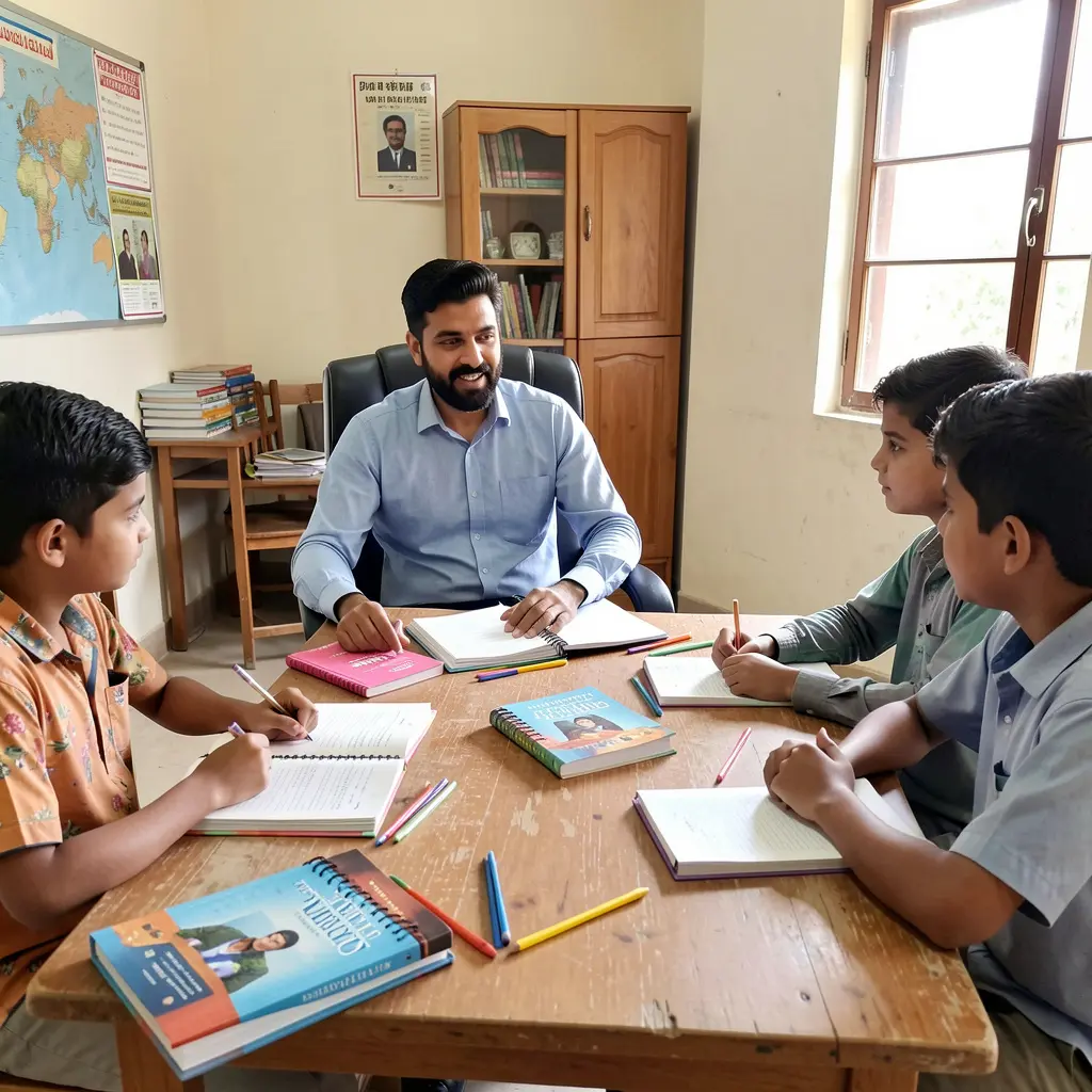 home tutor teaching physics