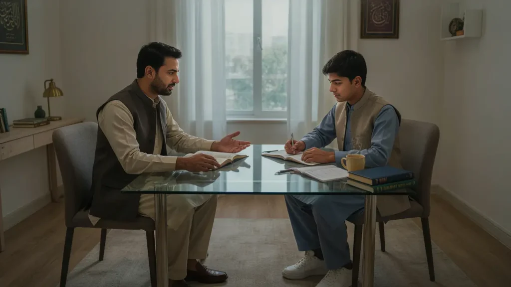 Sir Asif teaching A level mathematics in Bahria town phase 7 Rawalpindi at student home